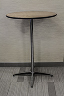 Round tall table.
