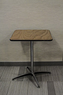 Square short table.