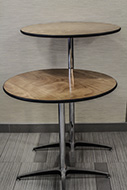 Two tables.